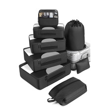 适跨境热销旅行收纳8件套适用于任意尺寸行李箱手提套装防尘收纳