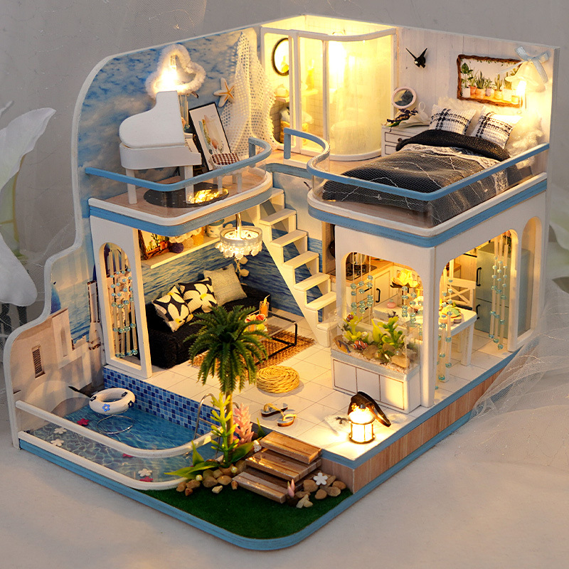 Tianyu DIY Casa de Campo ensamblada a mano modelo de Casa de juguete creativo modelo de casa al por mayor