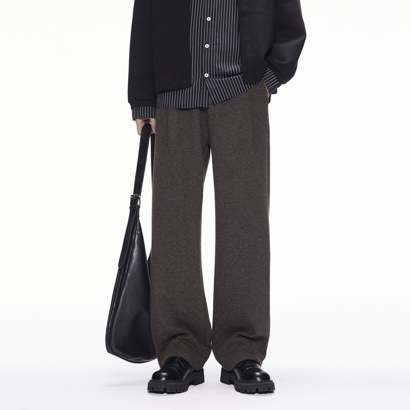 Cd Maillard Cleanfit Sheep Wool Trousers Men's Autum New Style Lazy Draped Old Money Style Casual Long Pants