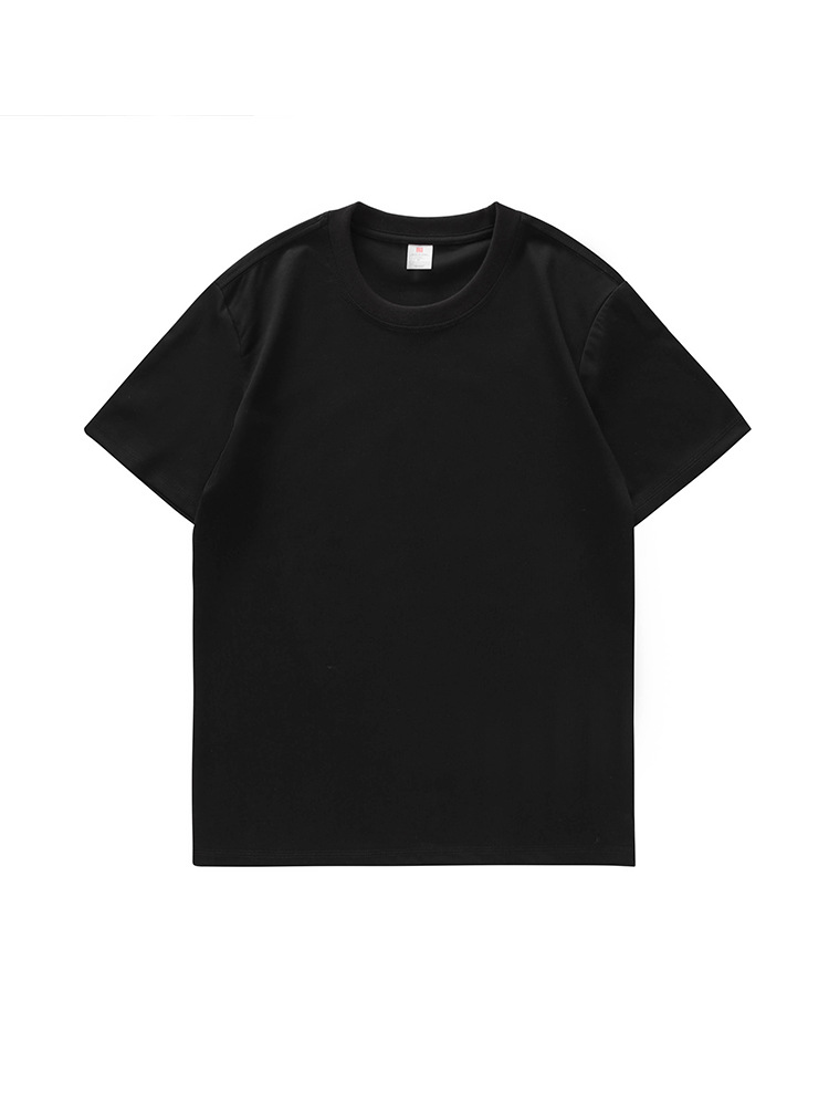Three Anti-black Technology 100 Xinjiang Long-staple Cotton Short-sleeved Men's Liquid Ammonia Treatment Waterproof Oil-proof Anti-fouling Clear Color T-shirt