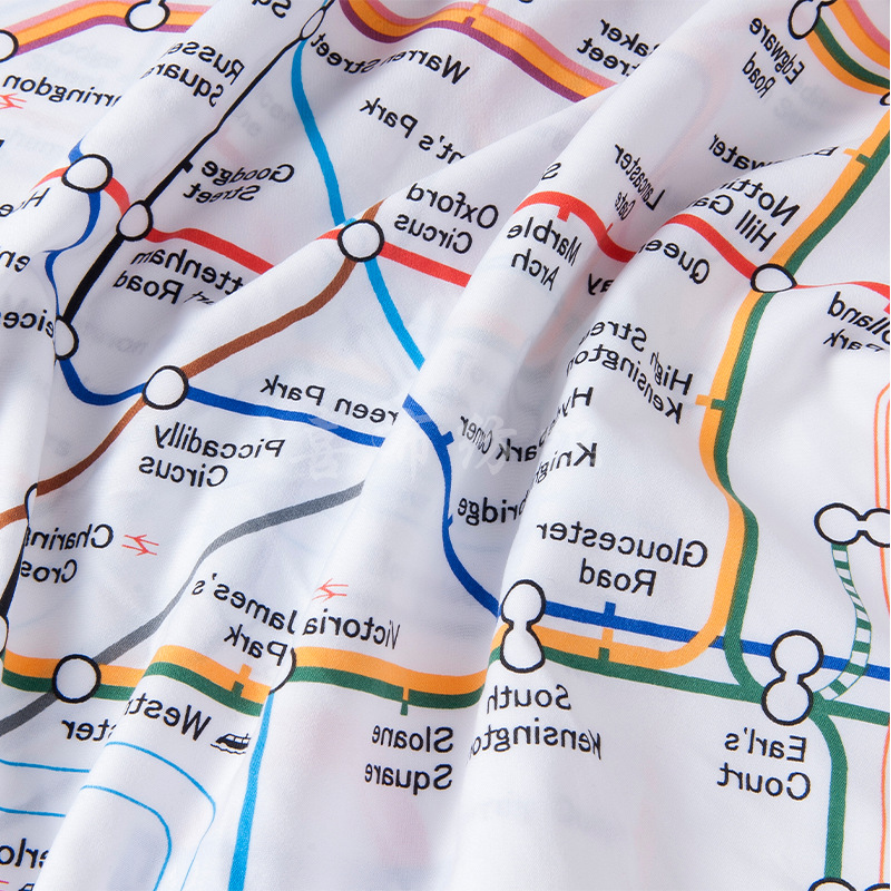 供应高密春亚纺面料50D/144F高密超细丝柔软棉感印花染色平纹织造