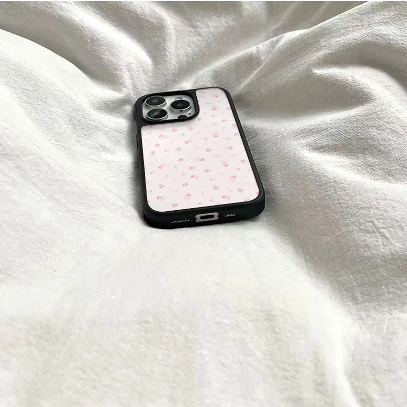Rose Floral Phone Case Matte Hard Cover For Iphone Series_voghion.com