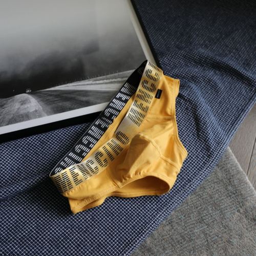 MENCCINO new pure cotton men's underwear sexy slim trendy men's underwear low-waist sports youth briefs