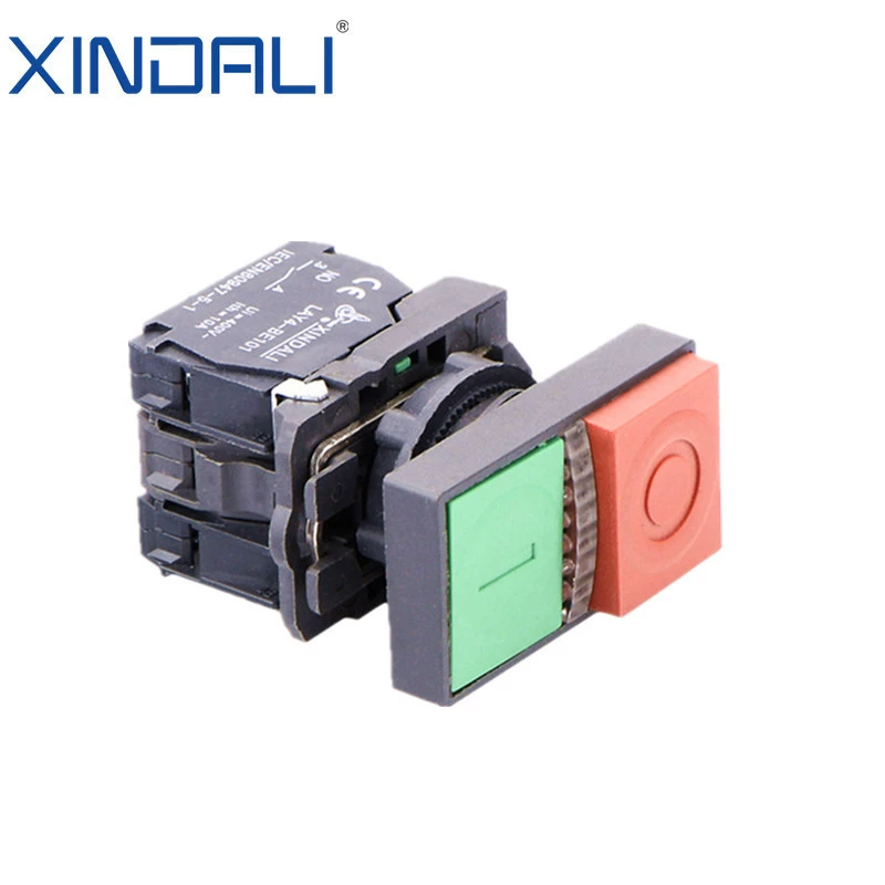 LAY4 series XB4 double button with light button switch 22mm red and green waterproof double button start and stop button