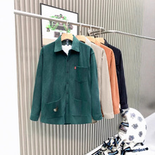 2025新款工装衬衫长袖男士春秋季长袖袖工作服百搭宽松衬衣透气