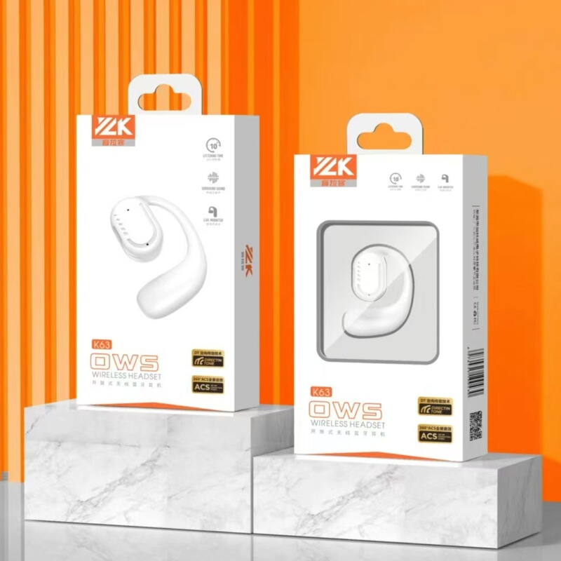 K63 Ows Wireless Bluetooth Headset Ear-Hook Mobile Phone Bluetooth Sports Bluetooth Headset Promotional Gift Single Ear