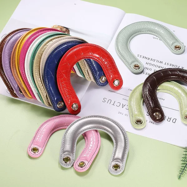 Luggage Accessories, Bow-Shaped U-Shaped Bag Strap Handle, Bag Handle, Curved Pu Hand Ring, Replaceable Accessories