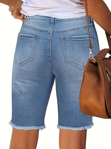 European and American Retro Streetwear High-Waisted Stretchy Hip-Lifting & Tummy-Slimming Trendy Cropped Jeans with Raw Hem and Irregular Design for Women