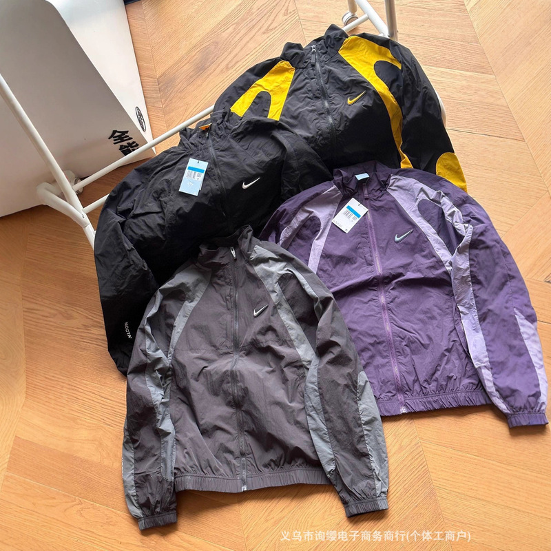 25 Spring and Autumn Overseas Popular Nk Co-Branded Nocta Jacket Sports Casual Lightweight Stand Collar Jacket for Men and Women Couples