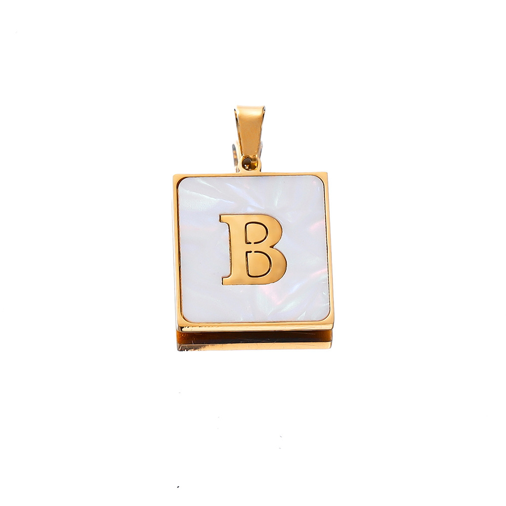 4g Weight Pendant Jewelry Making Type DIY Jewelry Accessories Classification 304 Stainless Steel Material Letter Pattern Plating Design Casual, Sports Style 304 Stainless Steel Letter Pendant 1