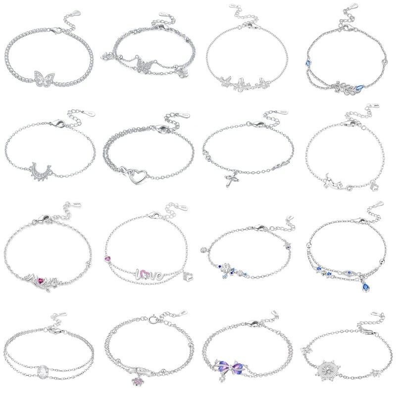 2026 New Style Heart Butterfly Moon Bracelet Niche High-End Ins-Style Jewelry Exclusively for Women Cross-Border Supply