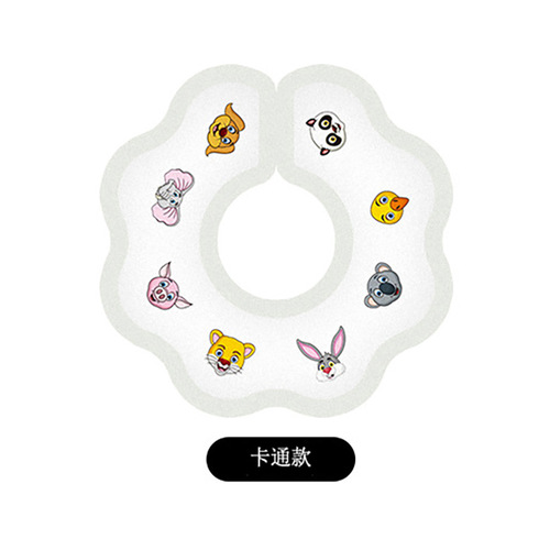 Baby Waterproof Disposable Bibs Newborn Baby Anti-Spit-Up Bibs Cotton Fabric Rotating Disposable Bib