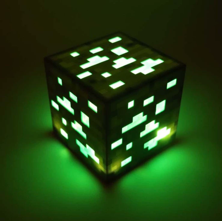 Color‑changing mining ore lamp night light, rechargeable, multi‑mode gift models (keychain, bottle, torch)