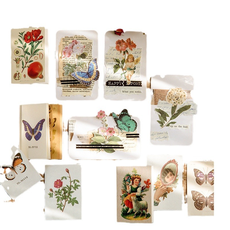 Sugar Shidou libro material esta vez proyector serie retro artístico diario DIY decorativo papel base 8