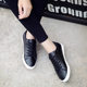 Leather White shoes women's single-layer shoes students pure white low-top casual shoes all-match flat Korean style classic women's shoes