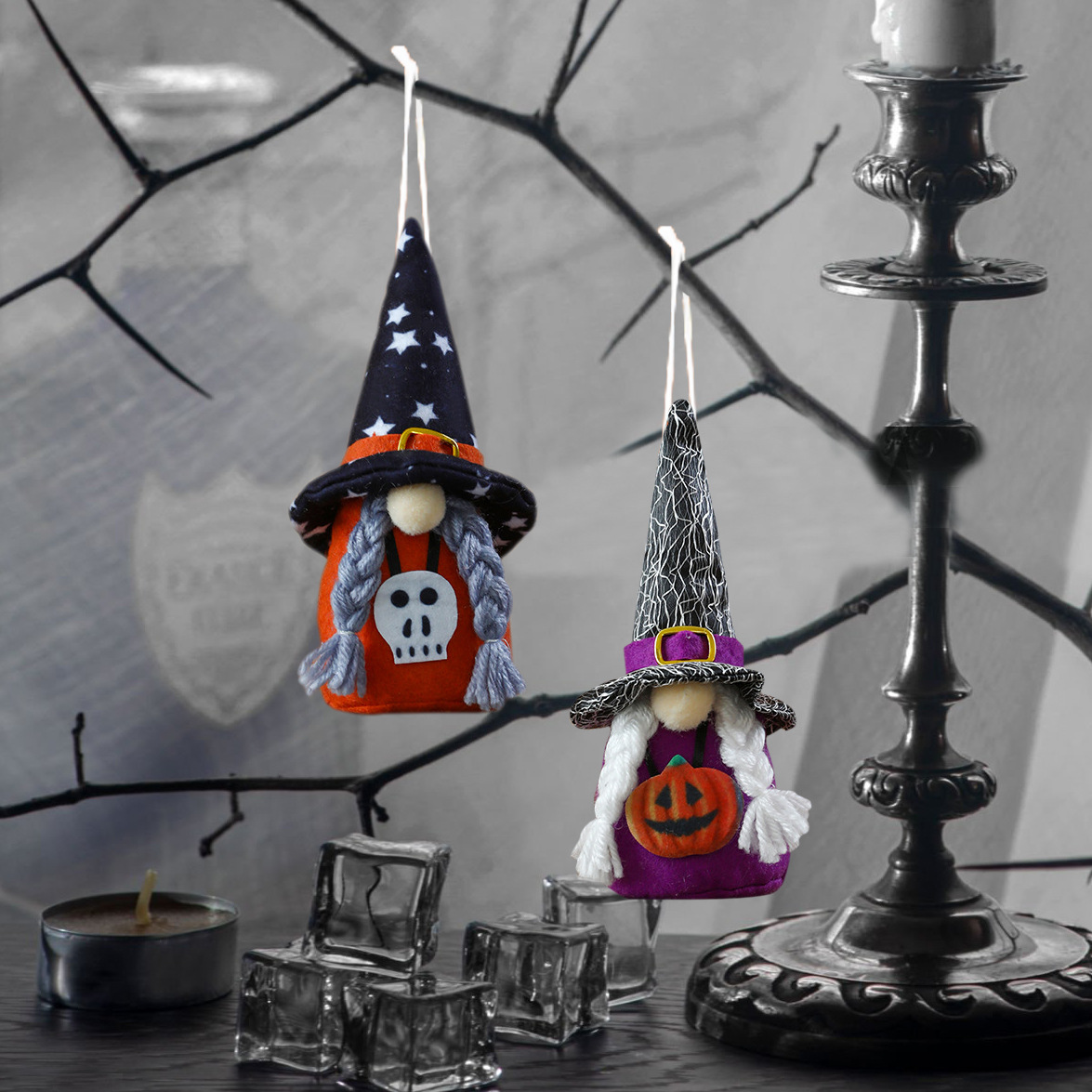 Muñecas de Halloween transfronterizas muñecas colgantes Halloween decoración accesorios muñecas de brujas de Halloween