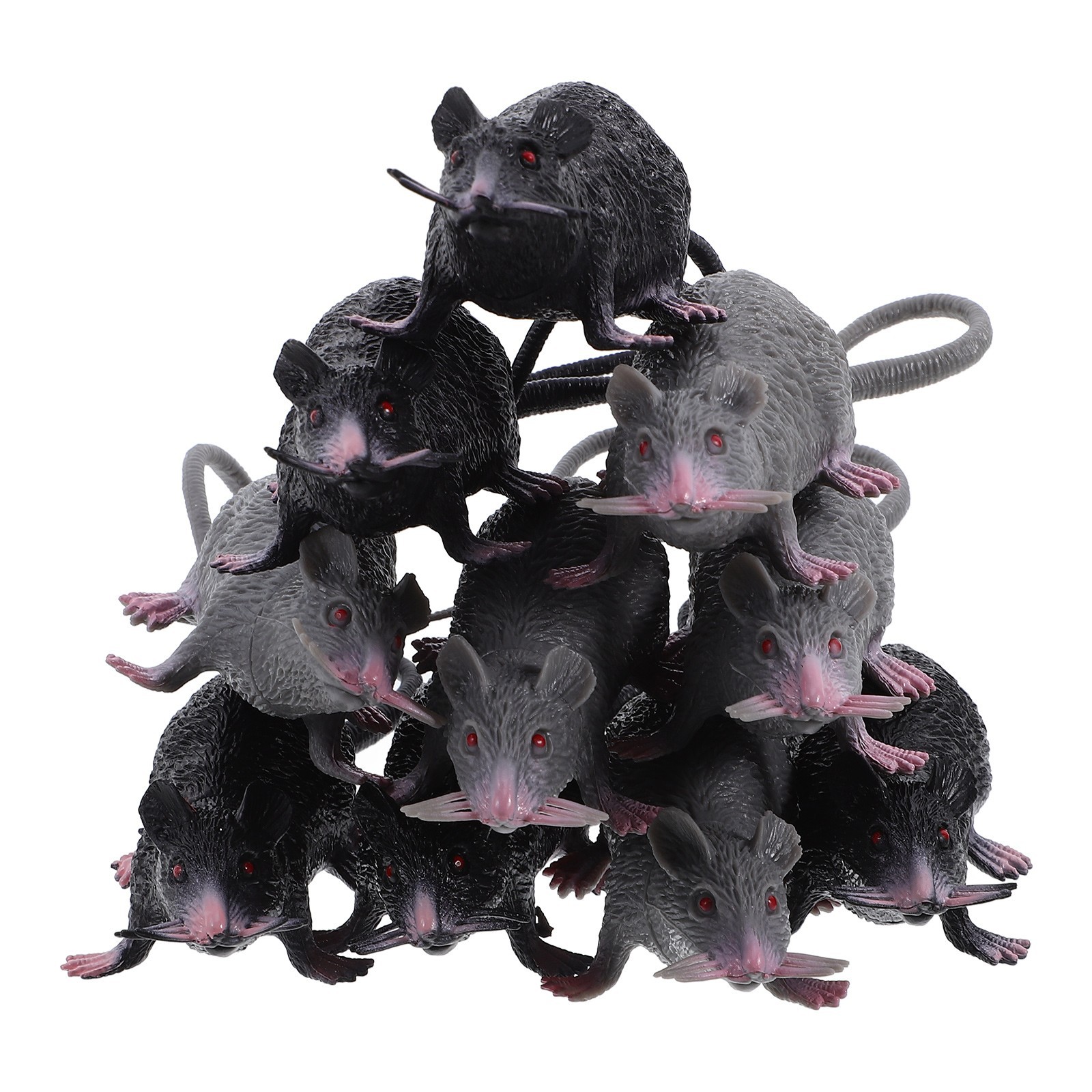 22cm Mouse Pvc Gray Black White Mouse Model Tricky Toy Prank Cat Toy Pet Supplies