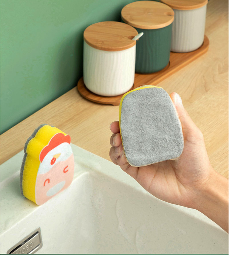 厨房家务清洁三层海绵百洁布洗碗巾居家双面海绵擦刷锅洗碗魔力擦