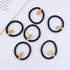 Elastic base durable black hair rope