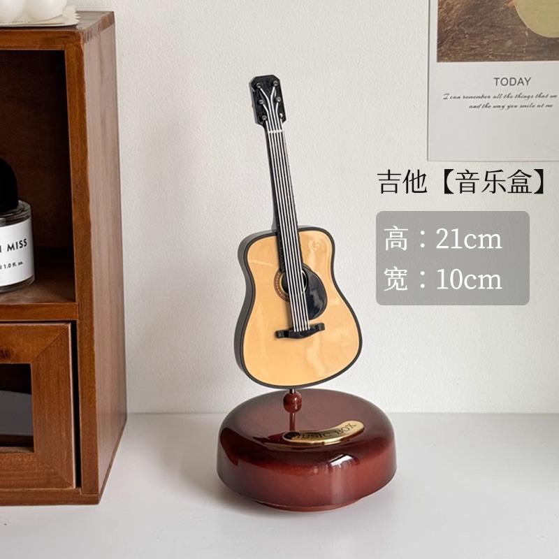 Decoraciones de gramófono retro escritorio caja de música creativa sala de estar porche decoración nostálgica del hogar nicho sentido de alta gama