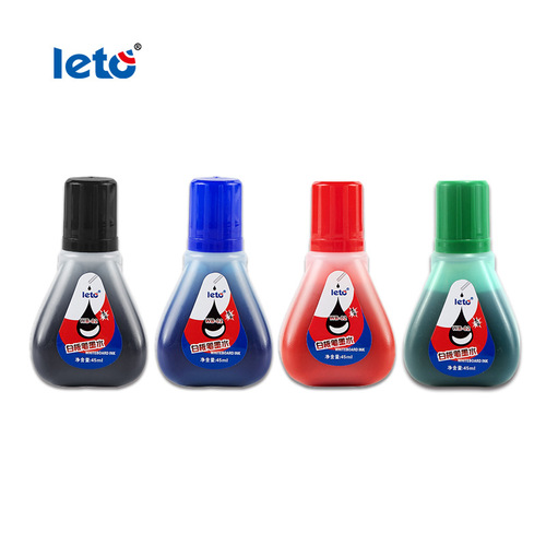 Cross-border supply of Lotto whiteboard pen refill 45ML erasable and refillable black, blue, red and green four-color marker ink