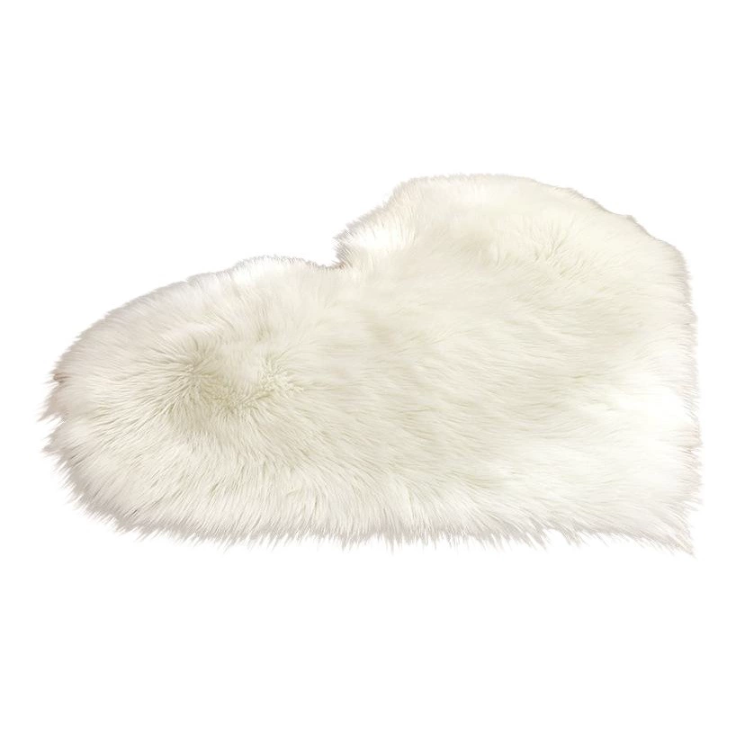 Имитация шерсти трансграничный ковер в форме сердца напольный коврик для ног длинный шерстяной ковер плюшевый домашний ковер гостиная спальня оптовая продажа