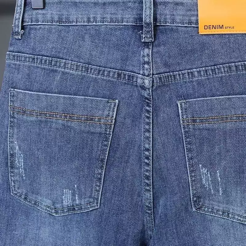 Jeans, summer trousers, 2024 years, oversize