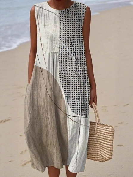 Summer elegant long skirt sleevless