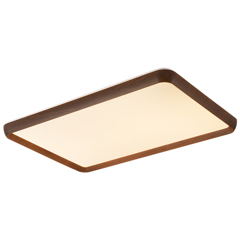 Lámpara de techo de viento medieval lámpara de dormitorio retro estilo americano de nuez de espectro completo de protección de ojos estudio Zhongshan lámpara 357L