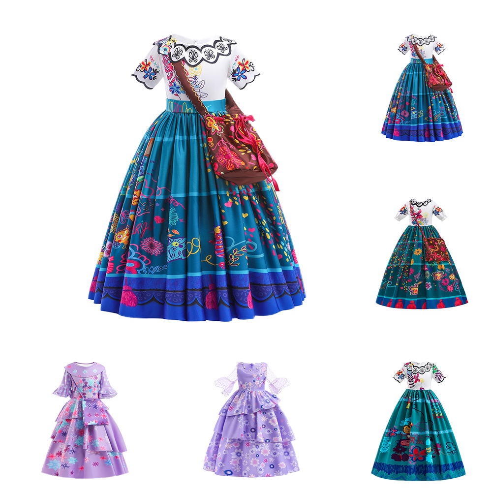 兒童禮服裙魔法滿屋電影同款系列cosplay 角色扮演服裙女童連衣裙