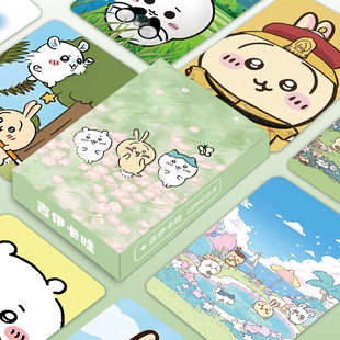 High-Looking Jiikawa Cute Cartoon Lomo Card Peripherals 55 Glossy Rounded Corner Collection Cards Room Decoration Cards