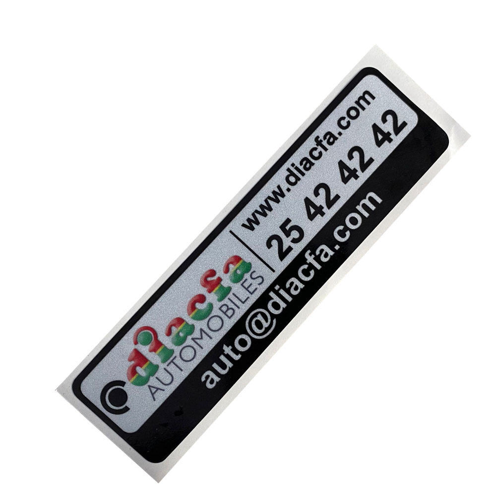 Pegatinas de coche reflectantes Personalizadas Impresión de pegatinas de coche material reflectante publicidad pegatinas de cuerpo de coche protector solar impermeable image 5
