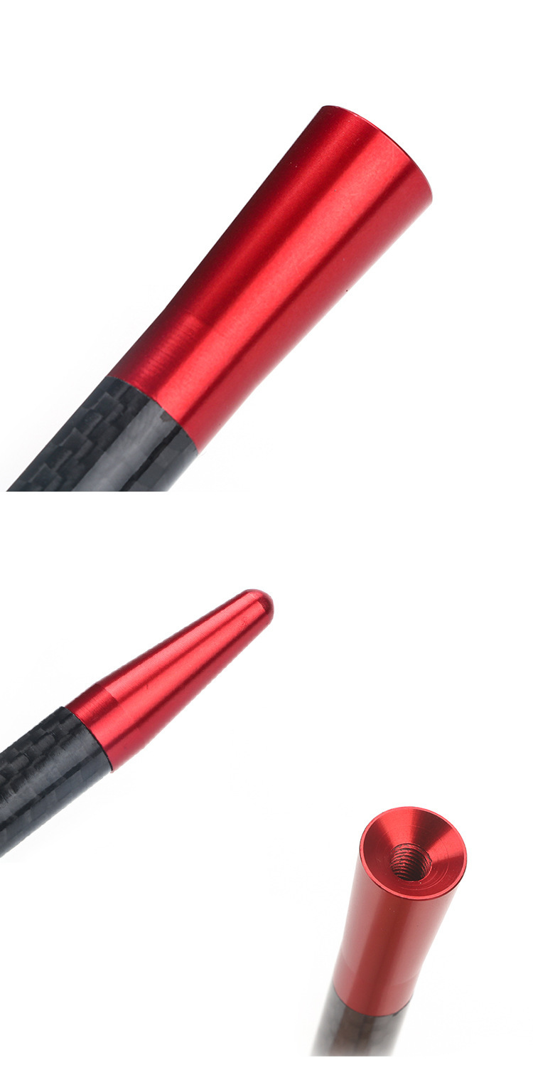 Car Antenna Signal Carbon Fiber Antenna Car Radio Antenna Metal Aluminum Short Long Antenna Modification Supplies Decoration
