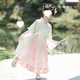 汉服男童2026新款帅气中国风古见唐装女童超仙古装儿童国学服兔毛