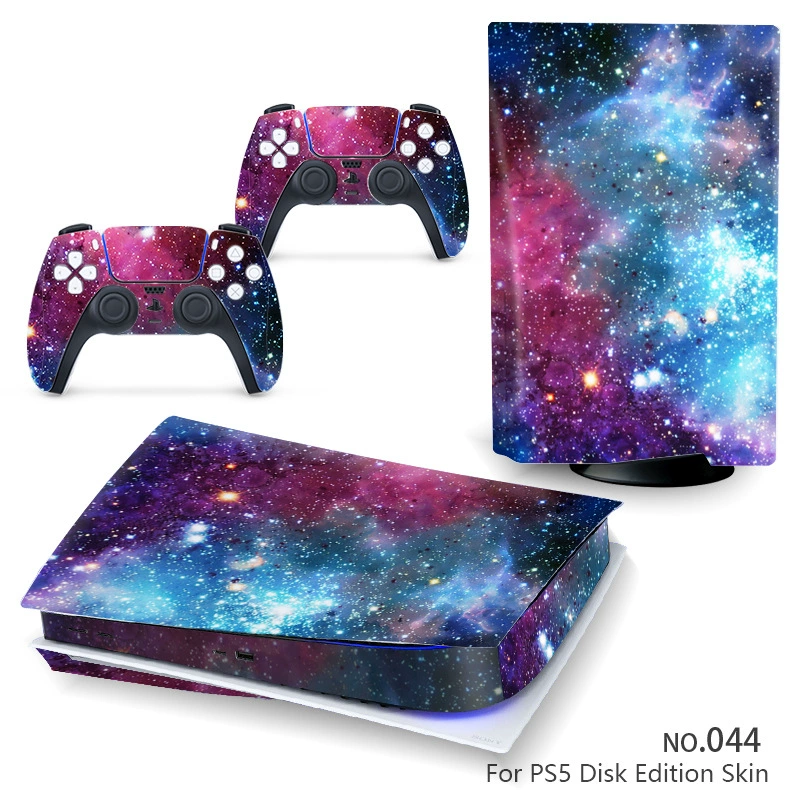 Наклейка‑скин для консоли (Sony) PS5, 5 предметов, декоративная виниловая защита, для дисковой и цифровой версий