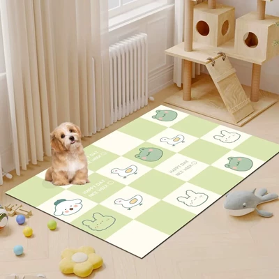 Avtomobil döşəmə paspasları: Cats and Dogs - frog-rabbit-4060cm-35mm-wipe-clean