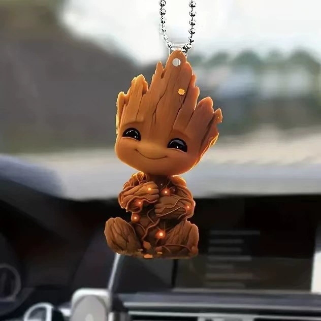 Трансграничные новые акрило-плоские автомобильные украшения подвески