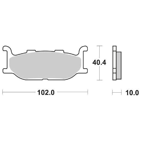 Suitable for Yamaha Xj900S Diversion 95-03 Motorcycle Front and Rear Brake Pads