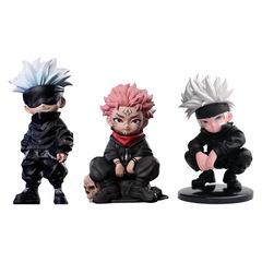 Qバージョン呪術戦闘フィギュア五条悟虎杖宿ノア二次元アニメモデルフィギュアデスクトップ装飾品卸売
