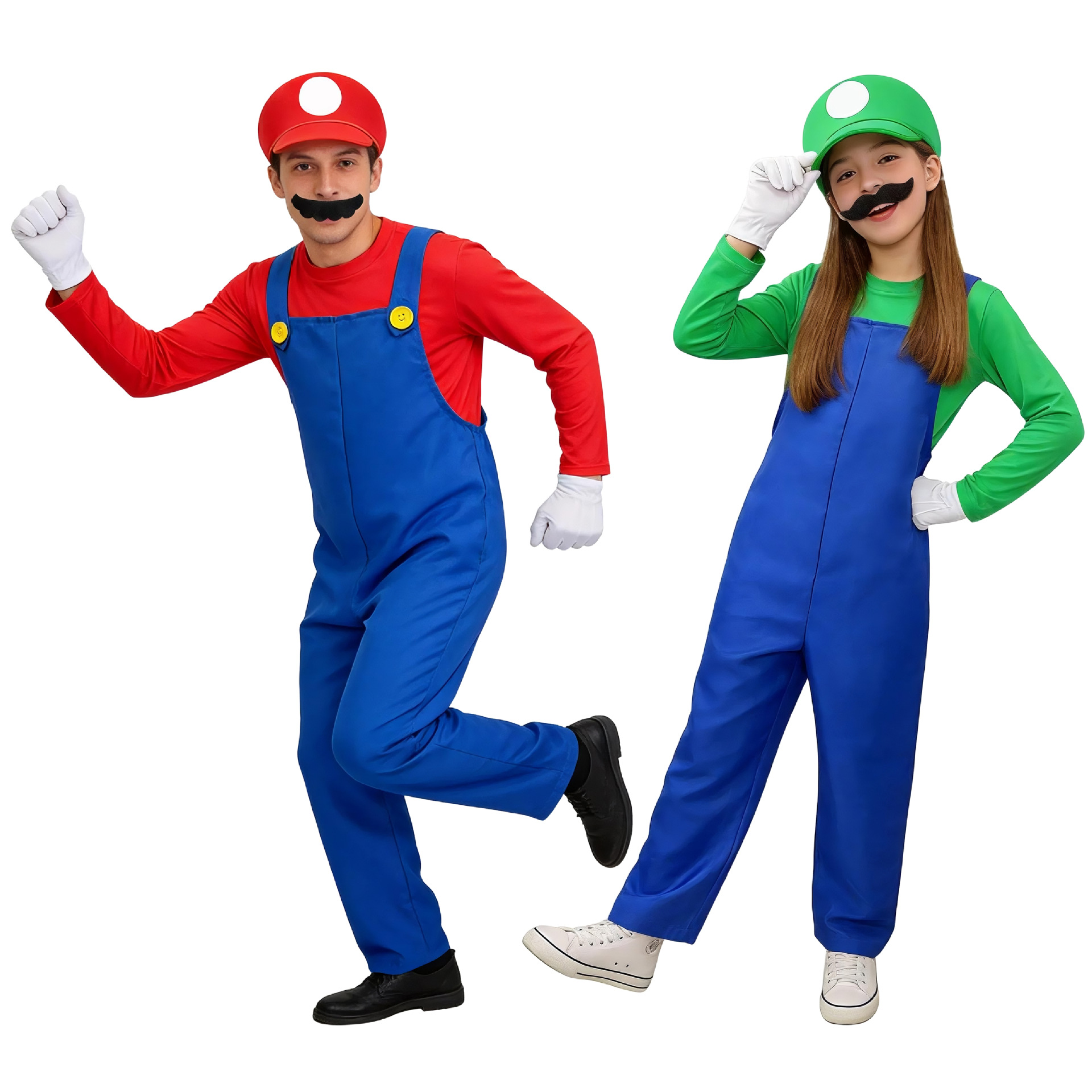Children's Game Super Mario Cosplay Costume Halloween Party Role-Playing Outfit Set