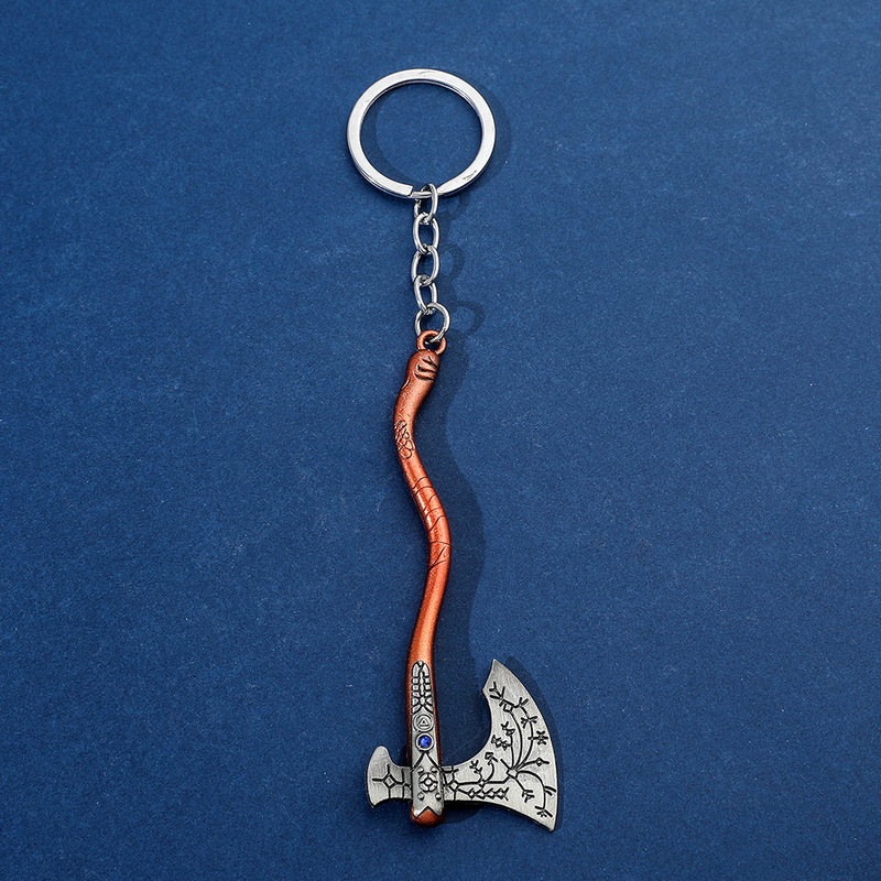 Ares 4 Thor's Axe Zinc Alloy Keychain Storm Tomahawk Metal Car Pendant Foreign Trade Hot Sale