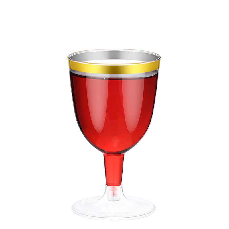 160ML-GD118 레드 와인 잔 골드 테두리