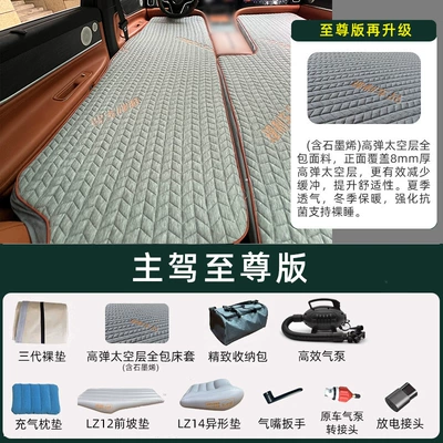 Vehicle-mounted inflatable bed — Inflatable Suv Rear Brushed - hongmeng-zhixing-wenjie-m8-five-seater-main-drivers-supreme-version