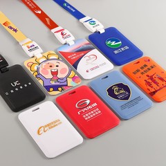 Yuhui name badge lanyard strap protective sleeve retractable clip strap credential card holder badge clip retractable fastener