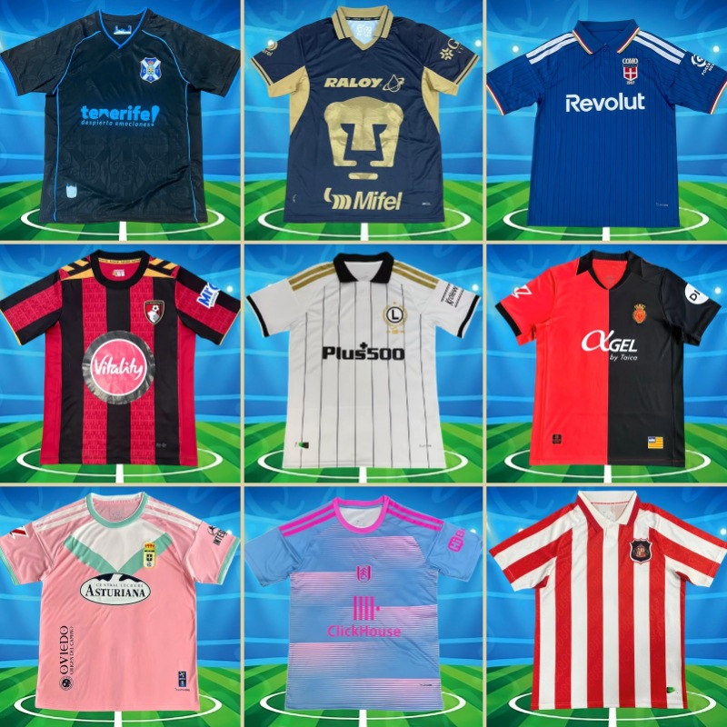 2627 New Club Football Jersey, Warsaw Legion Home Kit, Real Sociedad, América Fan Edition, Wholesale