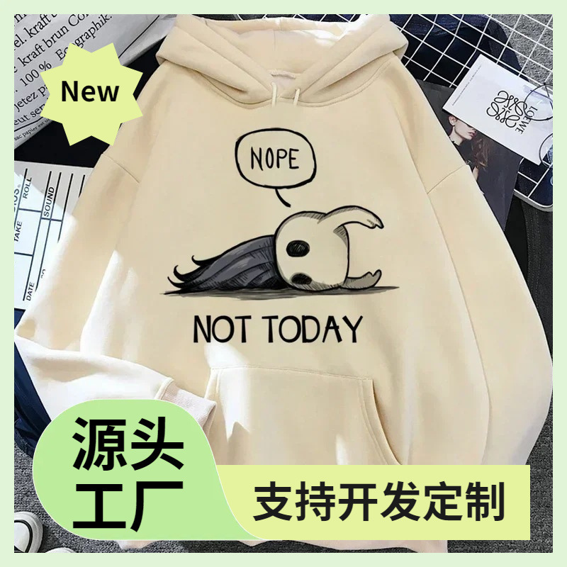 Hollow Knight Hoodie Men's Korean Ulzzang Grunge Y2K Aesthetic Women's Autumn and Winter Pullover