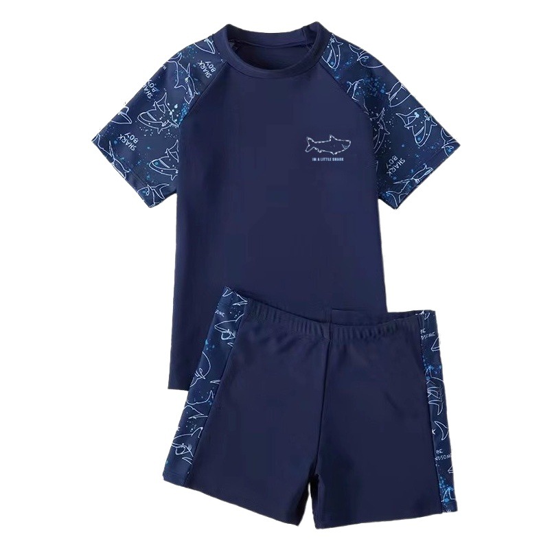 Fat Boy Swimsuit for Boys, Plus Size, 2026 New Style, Split Type, for Teenagers, Fat Boys, Children's Swimsuit Set