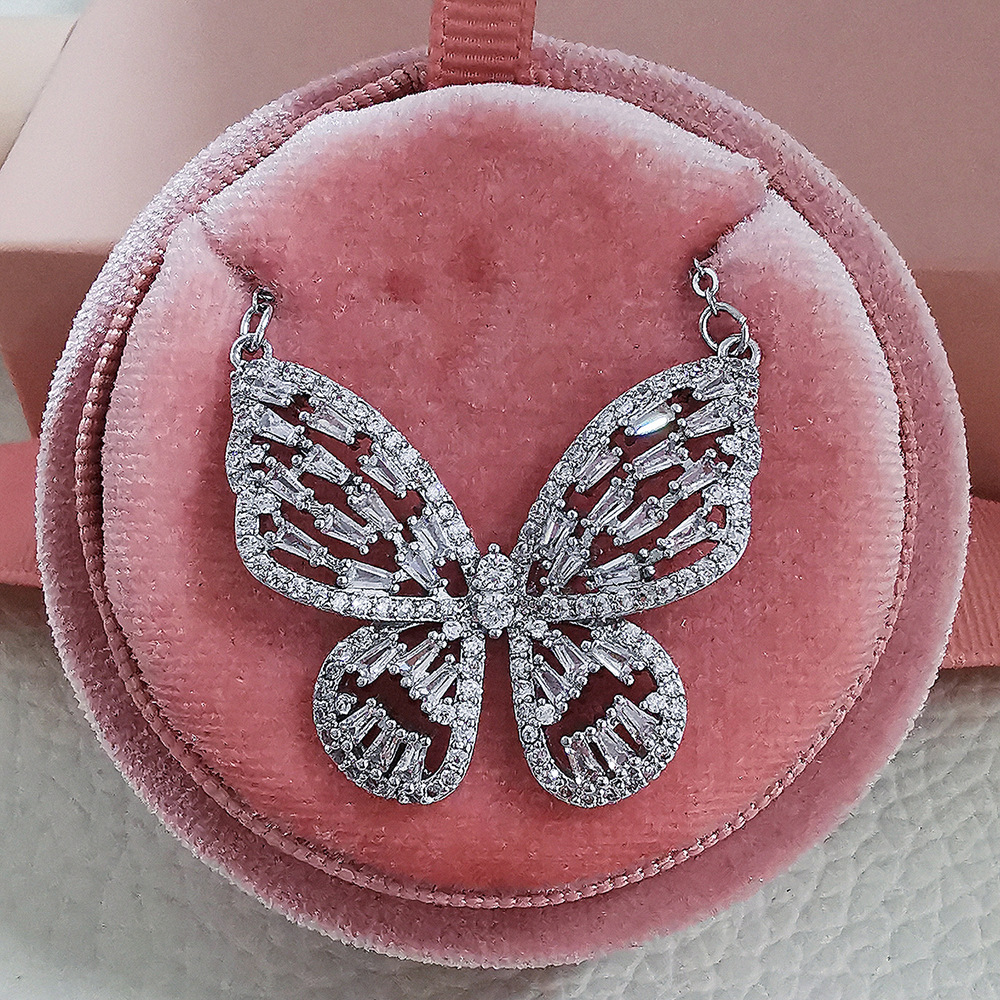 Set de trei piese cu inele, cercei și coliere cu elemente fluture populare r7146-e6092-x6092_voghion.com