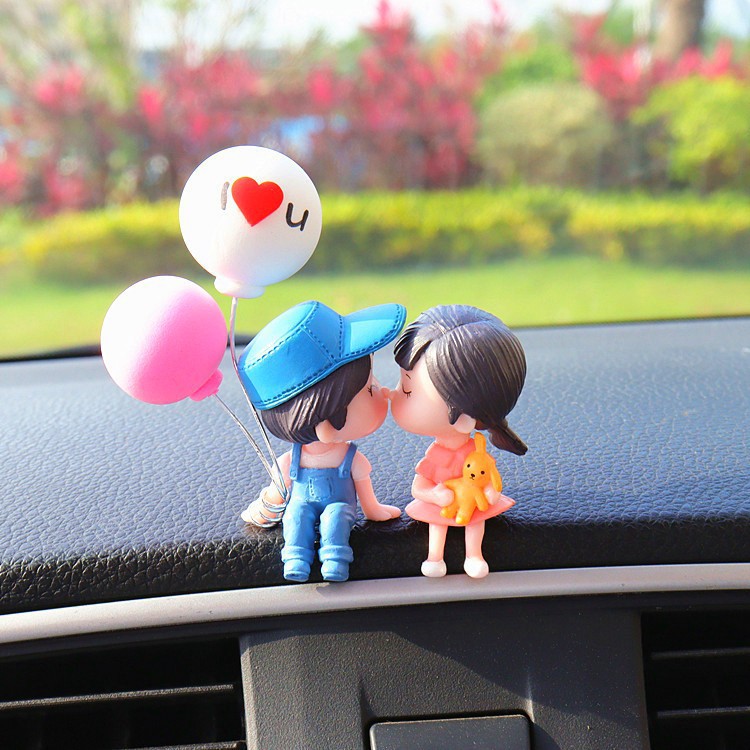 Celebridades de Internet, el mismo estilo, decoración de pareja de coche, joyería interior, decoración de consola central, espejo retrovisor de coche, decoración de pastel de pareja