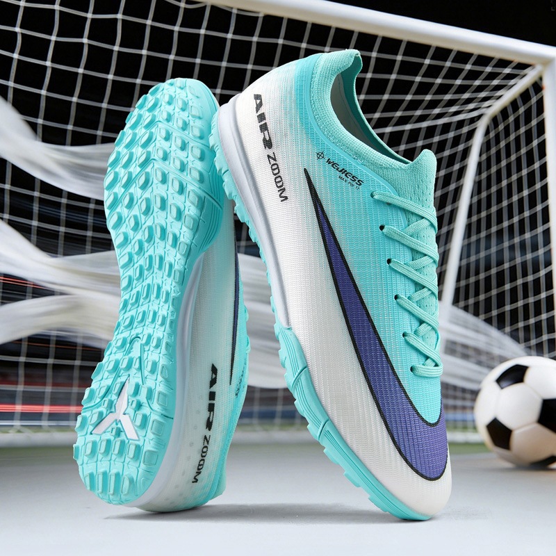 Tenis de Fútbol de Corte Bajo para Césped Sintético de TPU y Malla Ligeros